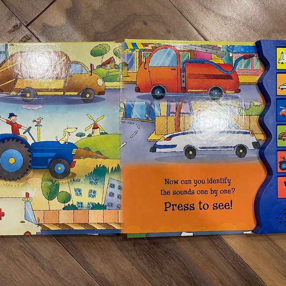 New "Service Vehicles" Board Book with Sounds - Picture 5 of 7